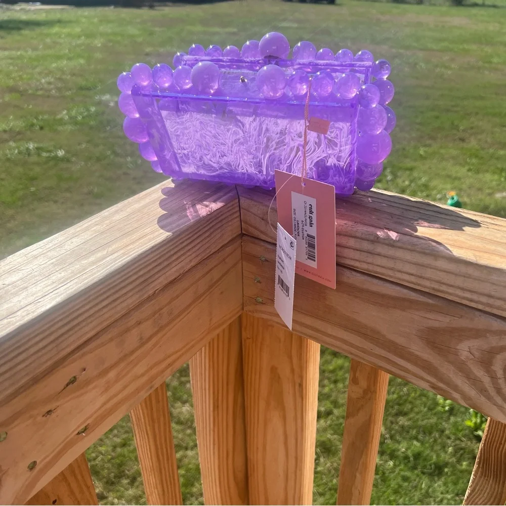 Cult Gaia Purple Clutch - Picture 5 of 9